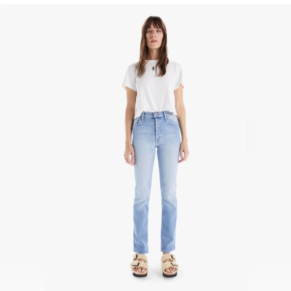 MOTHER The Tomcat Skimp Women's Straight Leg Jeans - Blue